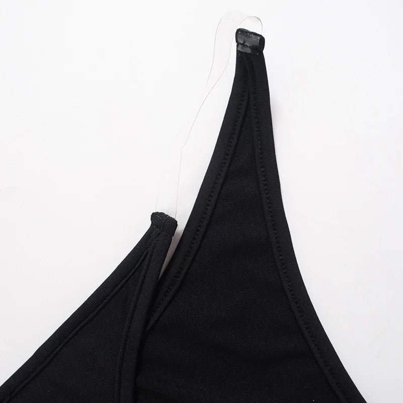 Cryptographic Hot Sexy Cut Out One Piece Swimsuit In Black Fashion Outfits Holiday Bodysuits Beachwear Swimwear
