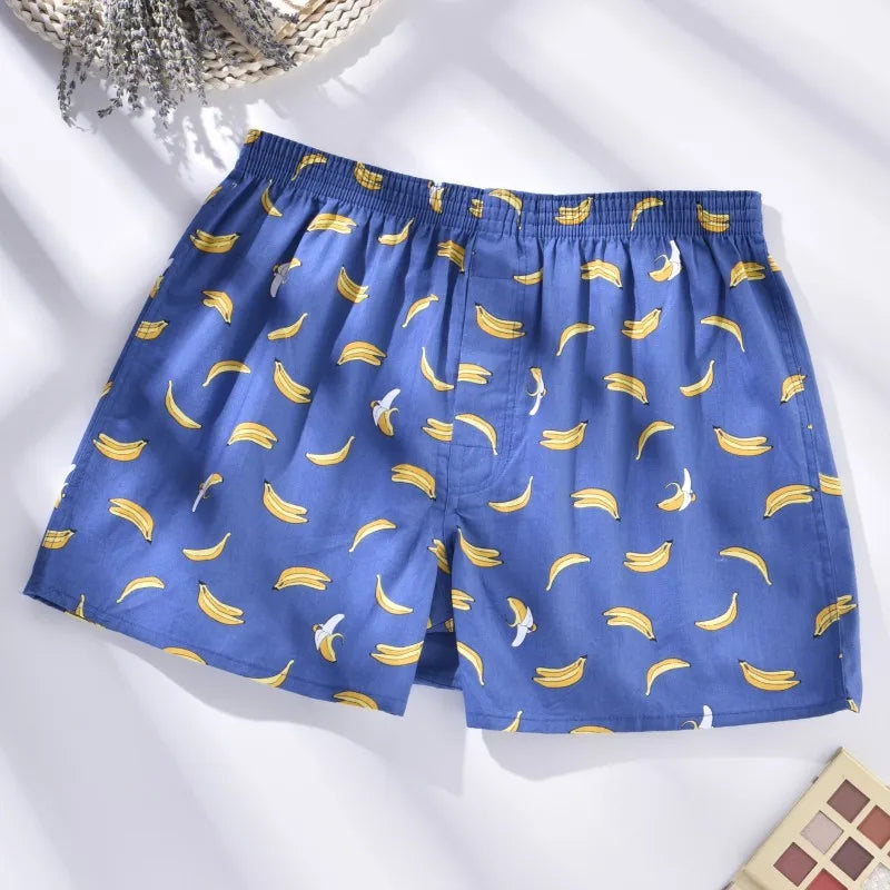 Cotton Printed Men's Homewear Boxers