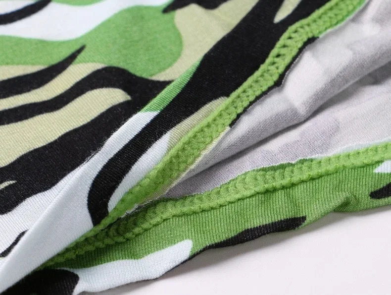 Camouflage Bamboo Color Sexy Boxer High-quality Bamboo Fiber Soft Breathable Antibacterial Men's Boxer Shorts