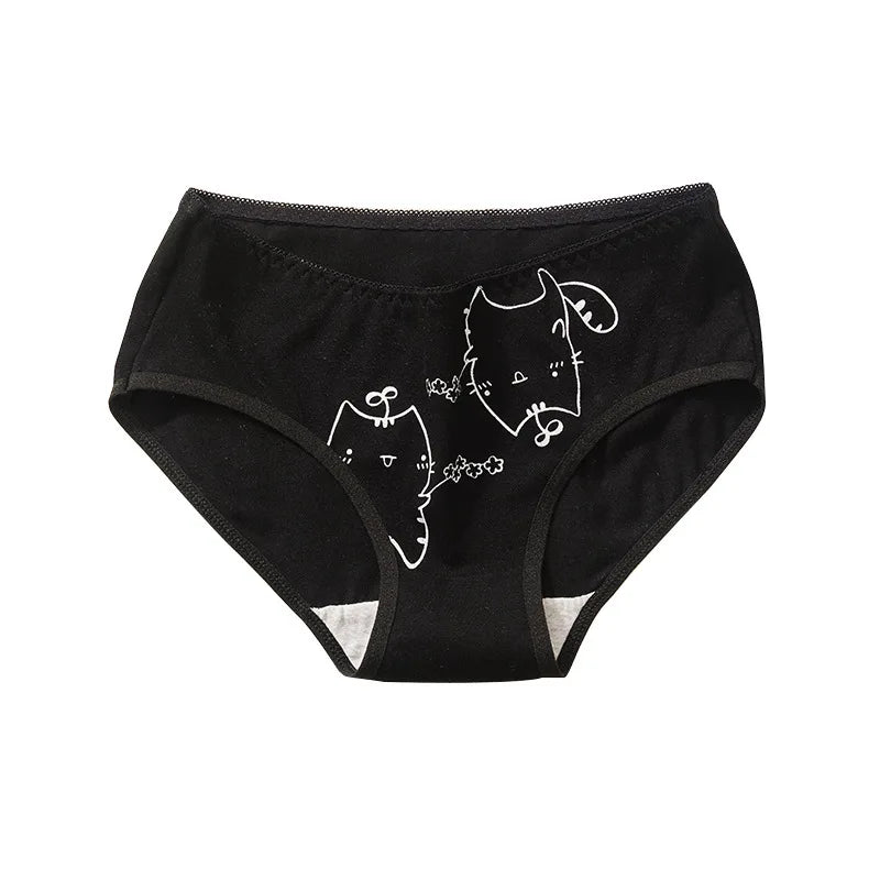 5pcs Cotton Cartoon Cute Panties