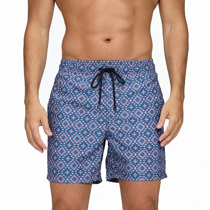 Escatch Brand Summer Fashion Polyester Quick Dry Swim Trunks