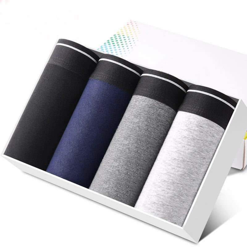 4-Piece Cotton Boxer Shorts Set