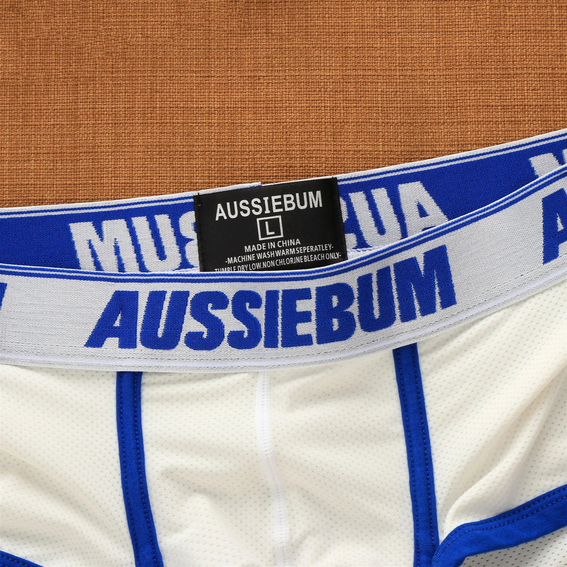 Aussiebum men's boxers Mesh underwear low waist fashion jockstrap comfortable breathable elastic letter youth shorts
