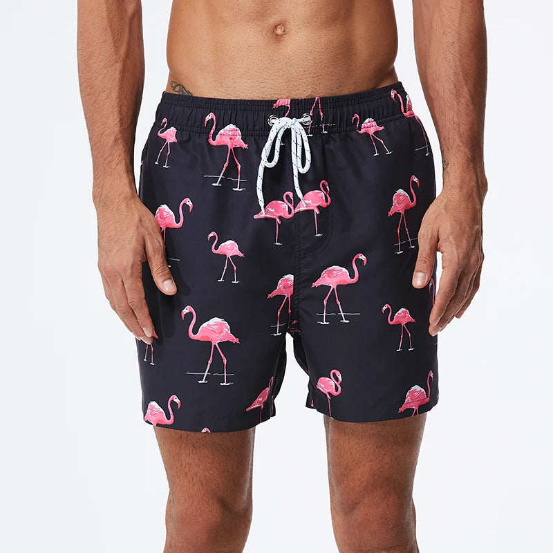 Escatch Brand Summer Fashion Polyester Quick Dry Swim Trunks