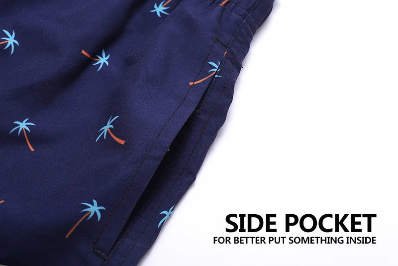 Escatch Brand Summer Fashion Polyester Quick Dry Swim Trunks