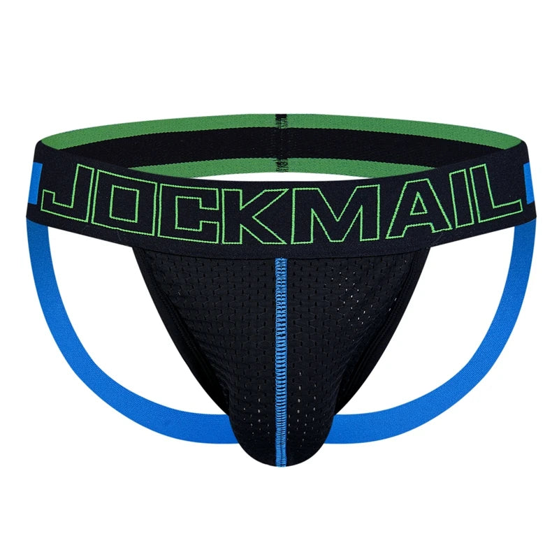 JOCKMAIL Mesh Jockstrap  Thong G String Strap Briefs Erotic