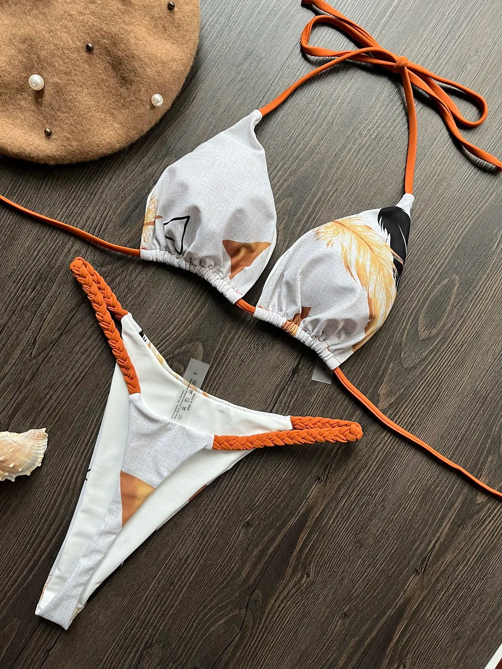 Leopard Print Brazilian Bikini Set